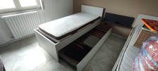 Letto Singolo 90x200 con Estraibile Secondo Letto Con Reti No Materassi