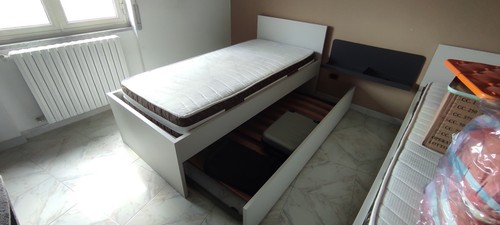 Letto singolo 90x200 con - letto,