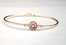 Bracciale rigido donna cammeo