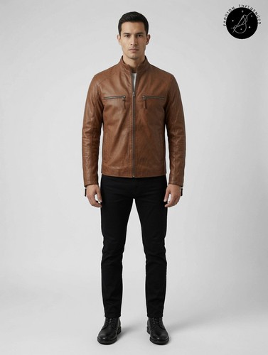 Giacca pelle uomo vera - ,