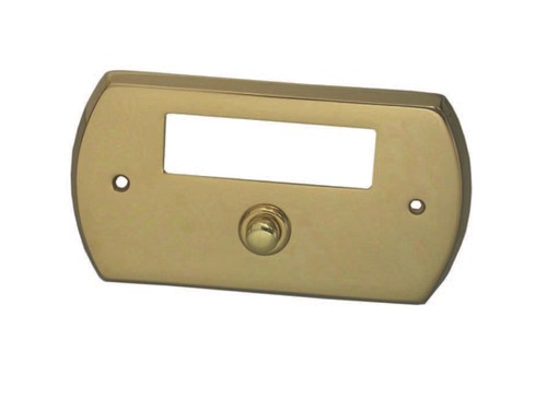 Campanello ovale con - , pulsante