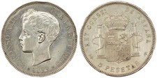 Spagna - 5 Pesetas 1899 S.G