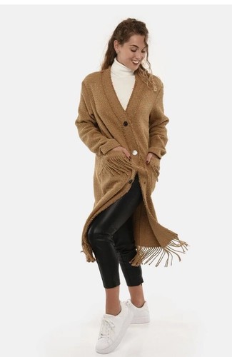 Pinko tweed boucle overcoat - boucle,