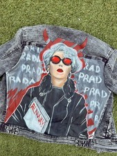 Giacca di jeans dipinta a mano