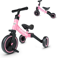 Tricicli 5 in 1 Triciclo per Bambini Da 1 a 5 Anni,Triciclo Senza Pedali,Bicicle