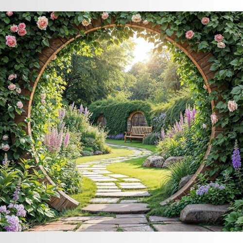 Murales per giardino - 3d,