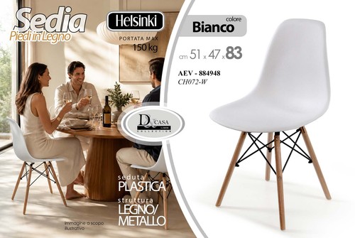 Sedia moderna nordica wooden - sedia,