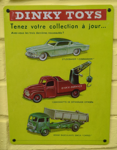 New french dinky toys embossed - new,