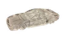 Figurina fermacarte Hof Bauer Germania Ovest 24% cristallo piombo Ferrari testarossa