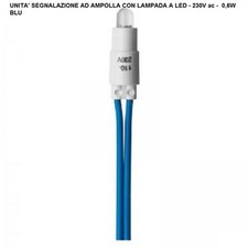 LAMPADA SPIA LED BLU 230Vac