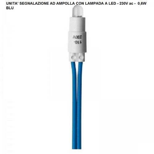 Lampada spia led - led, blu