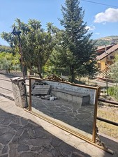 Specchio grande vintage legno intagliato