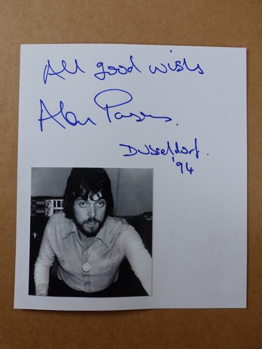 Alan parsons autografo firmato - parsons,