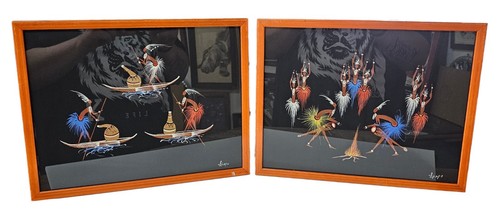 Coppia dipinti arte popolare