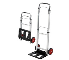 Carrello Carellino Portapacchi in alluminio Pieghevole Salvaspazio Portata 90 Kg