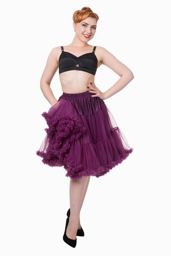 Gonna sottoveste melanzana - gonna,