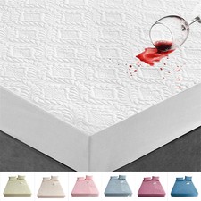 Coprimaterasso Ispessito Proteggi Lenzuolo Traspirante Trapuntato Goffrato