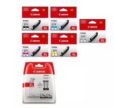 Cartucce Originali Canon PGBK-570XL Twin  / CLI-571XL Y-M-C-BK-GY sigillate