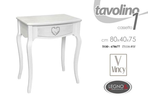 Tavolino con cassetto legno - tavolino,