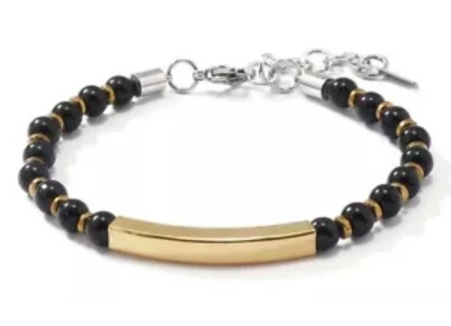 Bracciale uomo pietra - pietra, turchese