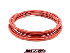 2 METRI TUBO FRENO in treccia ROSSO COLORATO AUTO MOTO inox AN3 PTFE teflon 3-AN