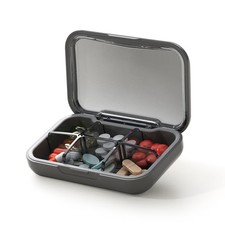 Glosen Portapillole, porta medicine da viaggio 6 scomparti, porta pillole (b9A)