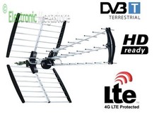 ANTENNA TV DIGITALE TERRESTRE ESTERNA 4G LTE UHF FM RADIO TV W38DBLTE