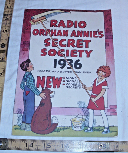 Radio orphan annie 1936 - annie's,