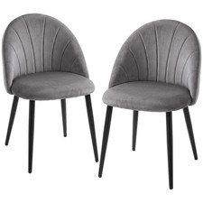 Homcom set sedie - 2, per