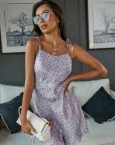 Abito zara floreale - raso, slip