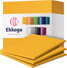 Confezione 12 Pannelli Acustici Da Parete 12"x12"x0,4" Piastrelle Fonoassorbenti Alta Densità