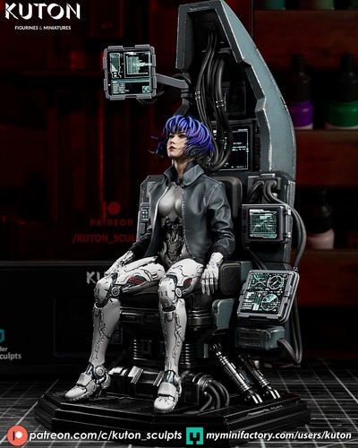 Ghost the shell - shell, sedia