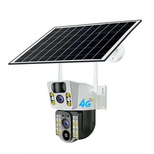 Telecamera doppia solare con - telecamera,