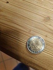 MONETA da due 2 euro NEDERLAND con omino stilizzato UEM 1999-2009 RARA