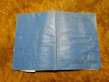 LICENZA DI CIRCOLAZIONE PER AUTOCARRO  FIAT 508 L 1957  PER USO COLLEZIONE RARA!