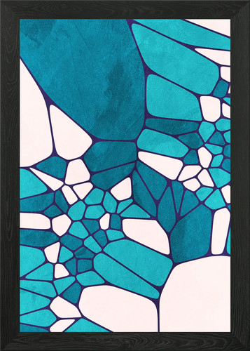 Voronoi geometrico 01b poster - voronoi,