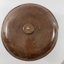 Antique Brown Stoneware Crock
