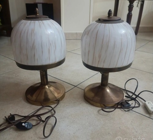 Coppia abatjour vintage anni