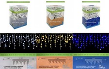 TENDA Luminosa 120 LED 3mt x 30-70-40-60 cm Luce di NATALE Prolungabile IP65