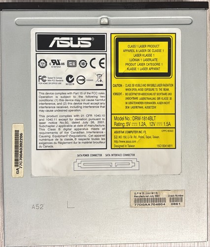 Masterizzatore interno dvd - masterizzatore,
