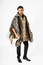 Poncho in lana di alpaca -