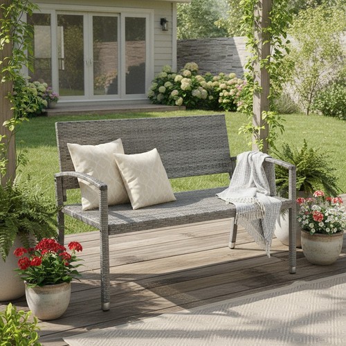 Panca giardino rattan 2 - in,