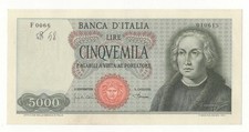 5000 LIRE COLOMBO I TIPO DECR