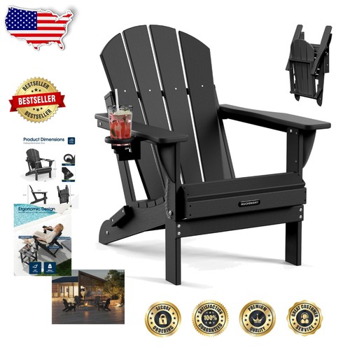 Sedia adirondack nera - sedia,