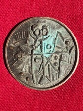 Umberto Mastroianni Scultura in Bronzo Medaglia Acoi 1991 peso 596 grammi 10 cm