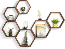 Hexagon,Set Di 6 Mensole Da