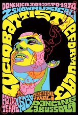 LUCIO BATTISTI -  Fratta Terme, Italy 30 agosto 1970   poster concerto -1093
