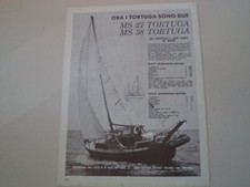 advertising Pubblicità 1975 MS TORTUGA 27/38 - AUTOMARINE ING. VITTO - TRIUGGIO