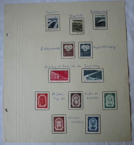Rpc cina 1957 - rpc, francobolli