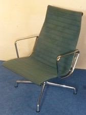 Poltrona antica vintage retrò Charles Eames cromata girevole Herman Miller